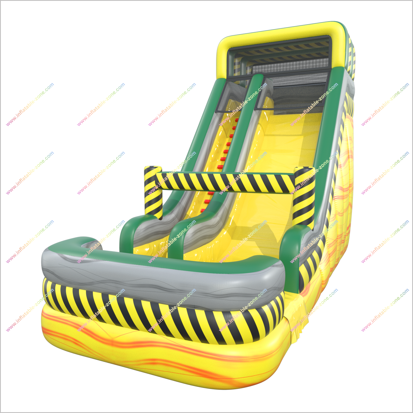 Toxic Blast Inflatable Water Slide Garden Affordable Playground Equipment Blow Up Water Slides For Pools