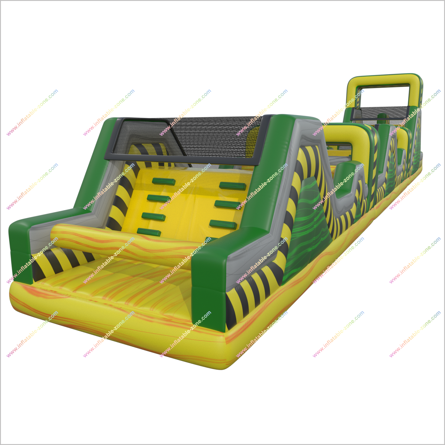 Danger Zone Toxic Inflatable Obstacle Course Ninja Warrior Challenge Mega Run Team Building Obstacle Course Near Me