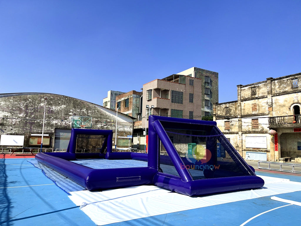 16x8M Kids Inflatable Soccer Playground Outdoor FunEquipment Great for Parties & Football Field Games