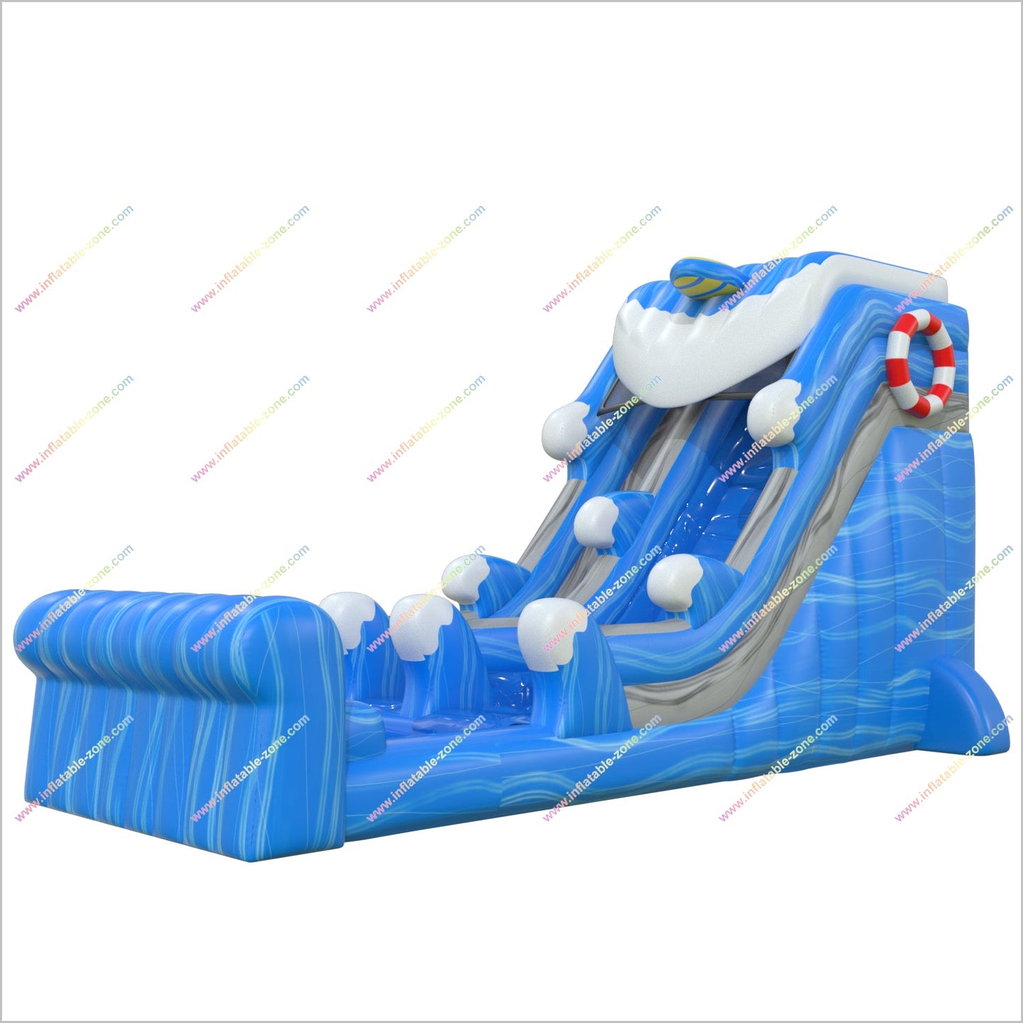 Ocean Waves Waterslides Pool Awesome Backyard Playgrounds Inflatable Water Slide Pool For Sale