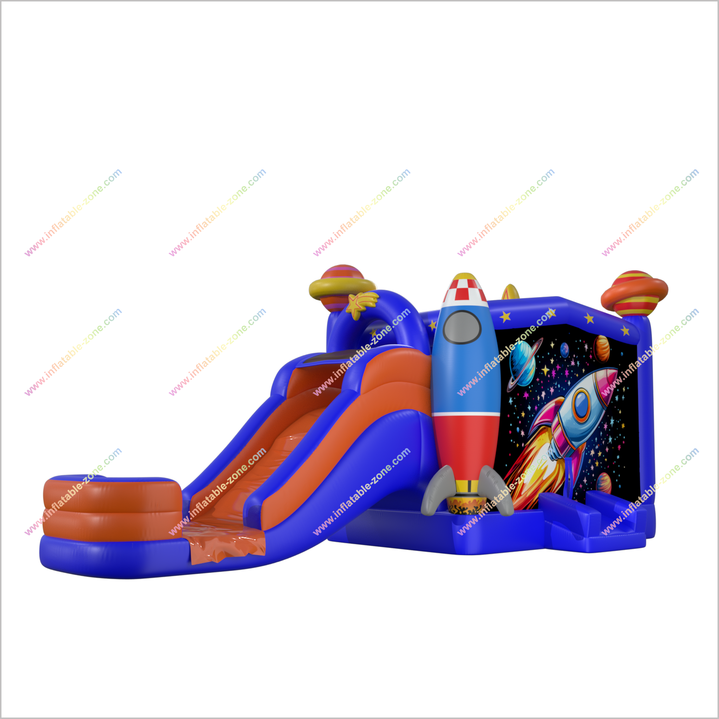 Commercial Space Inflatable Bounce House Water Slide Combo Price Fun Event Jumping Castle And Water Slide Hire - Inflatable-Zone