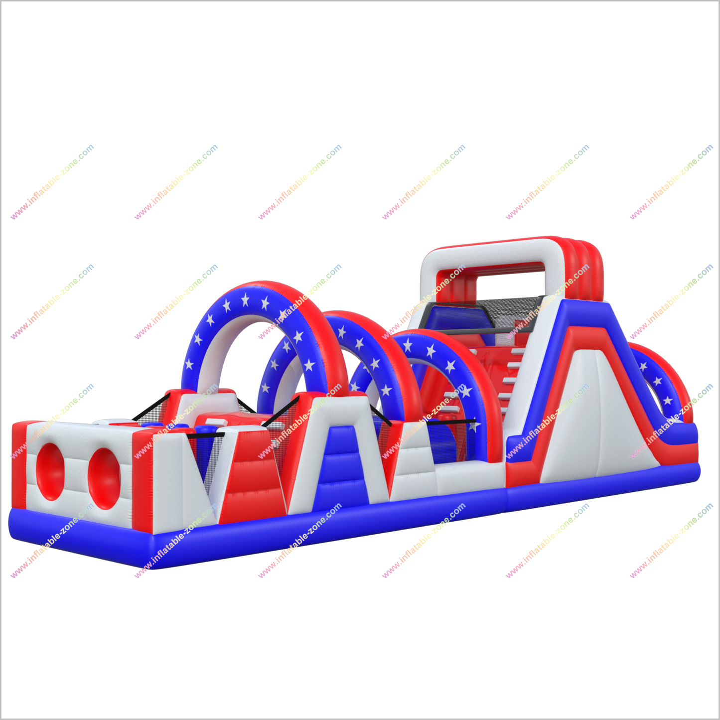 Patriotic Inflatable Adult Obstacle Course Top Rated Party Games Climb And Crawl Obstacle Course Race Near Me
