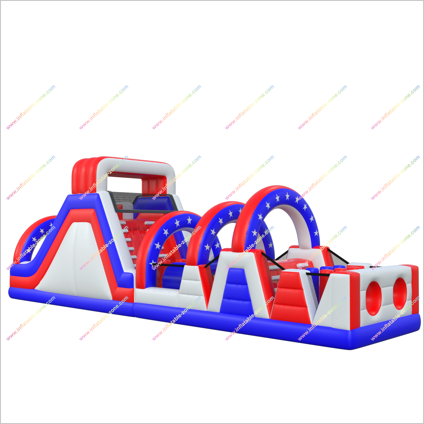 Patriotic Inflatable Adult Obstacle Course Top Rated Party Games Climb And Crawl Obstacle Course Race Near Me