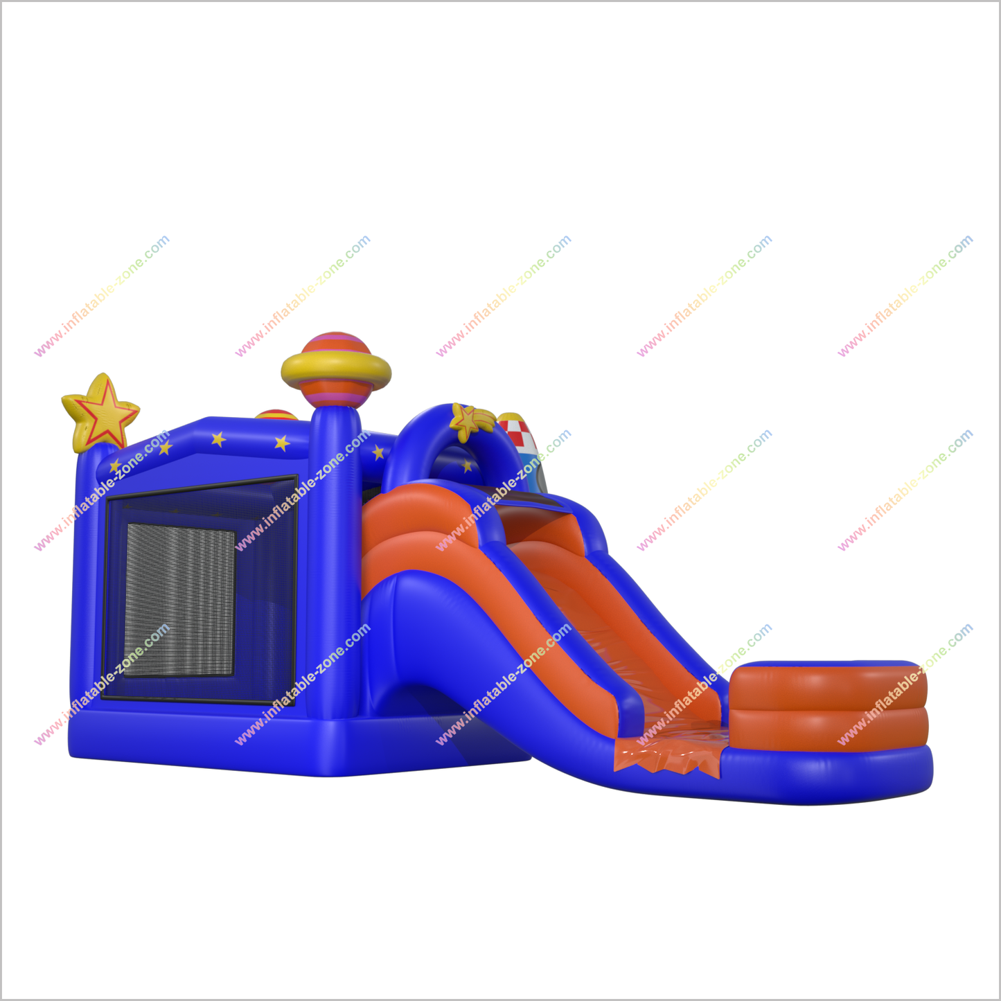 Commercial Space Inflatable Bounce House Water Slide Combo Price Fun Event Jumping Castle And Water Slide Hire - Inflatable-Zone