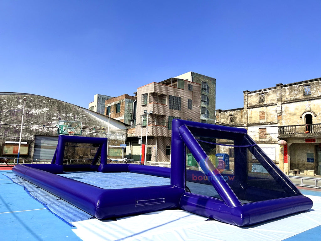 16x8M Kids Inflatable Soccer Playground Outdoor FunEquipment Great for Parties & Football Field Games