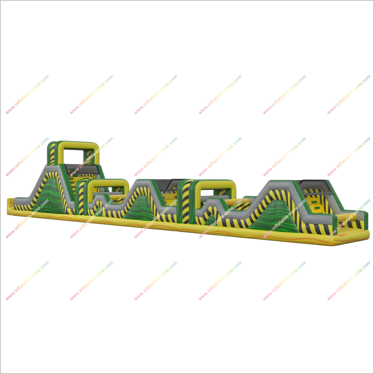 Danger Zone Toxic Inflatable Obstacle Course Ninja Warrior Challenge Mega Run Team Building Obstacle Course Near Me