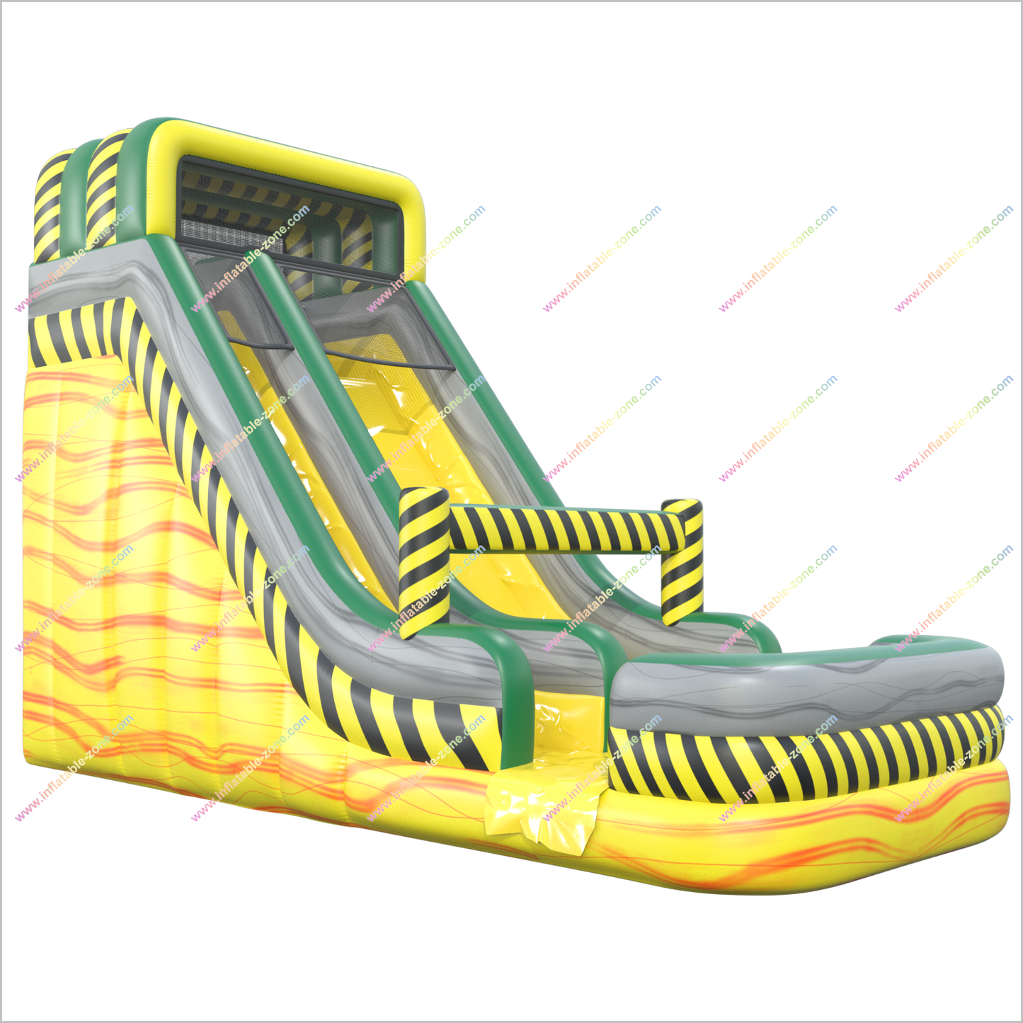 Toxic Blast Inflatable Water Slide Garden Affordable Playground Equipment Blow Up Water Slides For Pools