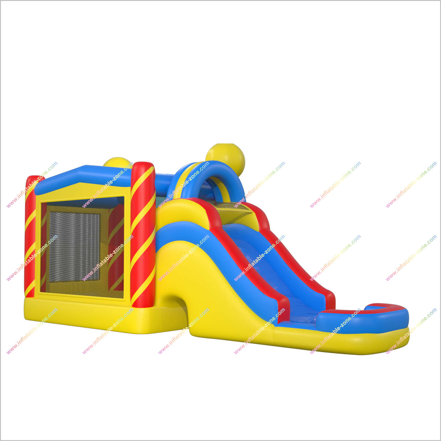 Happy Faces Water Bouncy Castle Rental Inflatable Pool And Slide Joy Combo Water Slide Bounce Houses