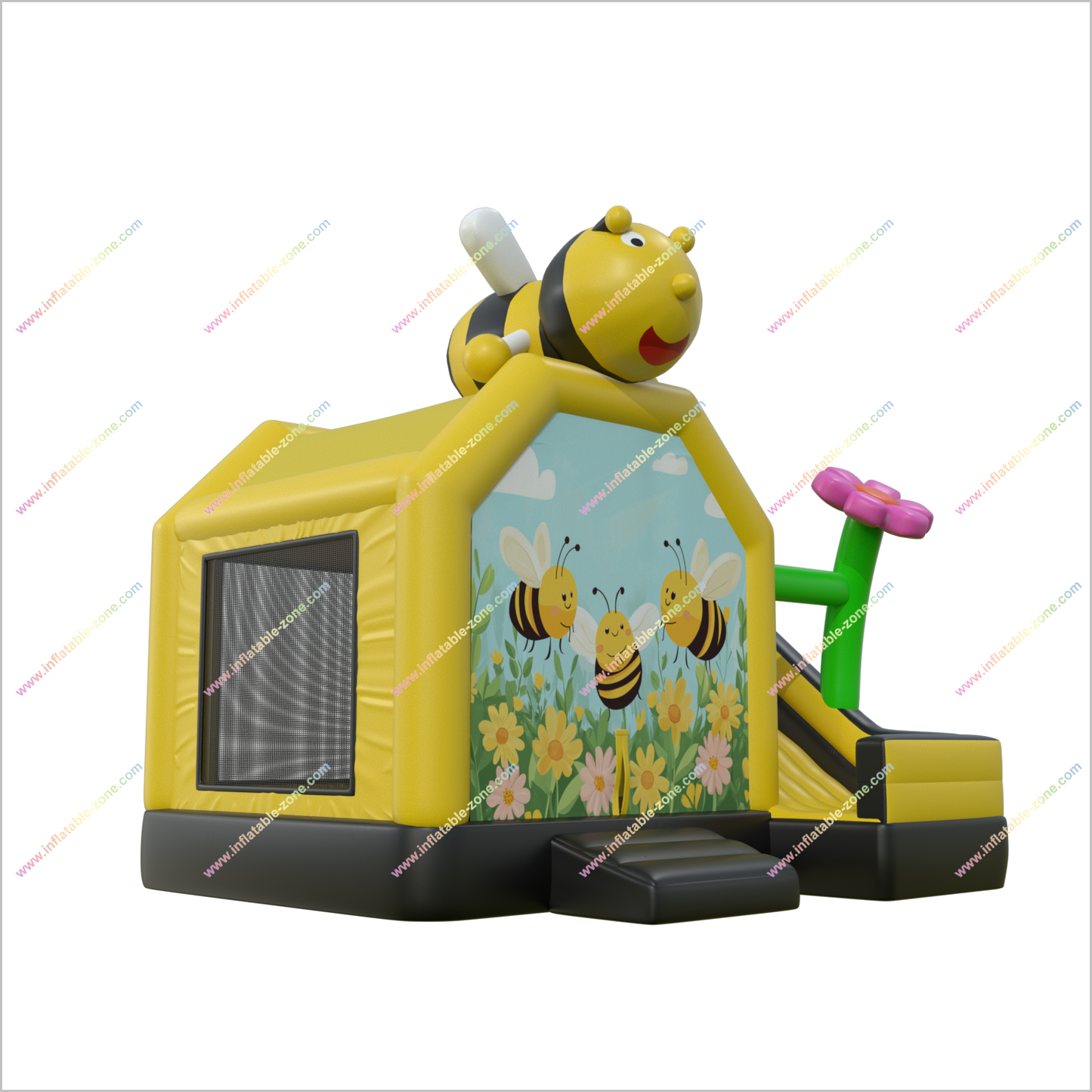 Bee Party Decorations Inflatable Bounce House Slides Home Gym Combo Bouncy Castle With Slide For Sale - Inflatable-Zone