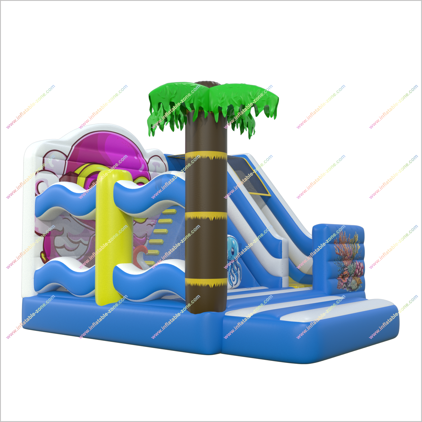 Ocean Play Indoor Playground Jump N Slide Inflatable Bouncer Holiday Combo Bouncy Slide For Hire