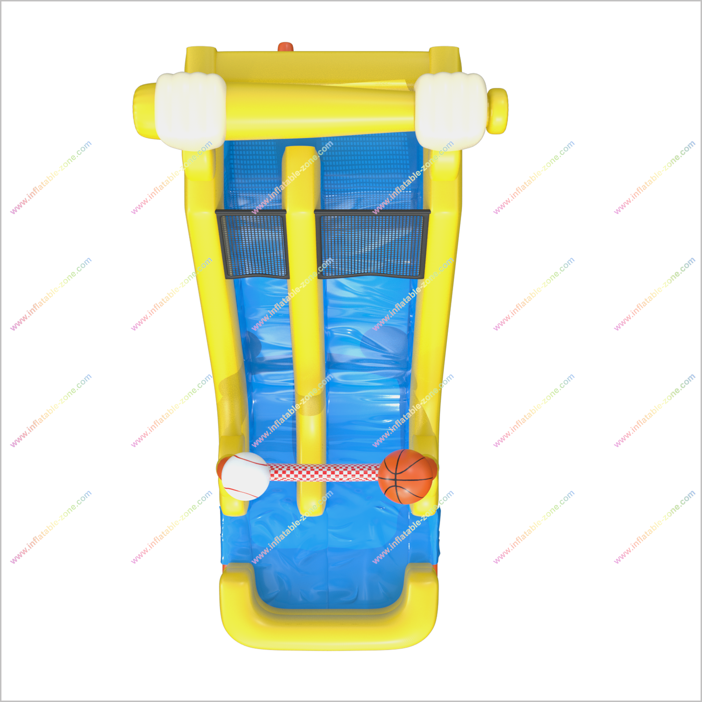 Sports-Themed Tall Inflatable Water Slide Basketball And Baseball Water Slide For Above Ground Pool - Inflatable-Zone