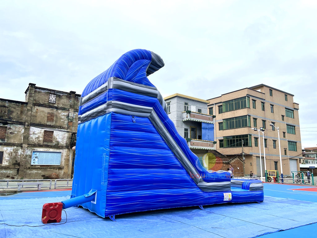 Fun Outdoor Commercial Inflatable Water Slide Wet & Dry Bounce House with Pool