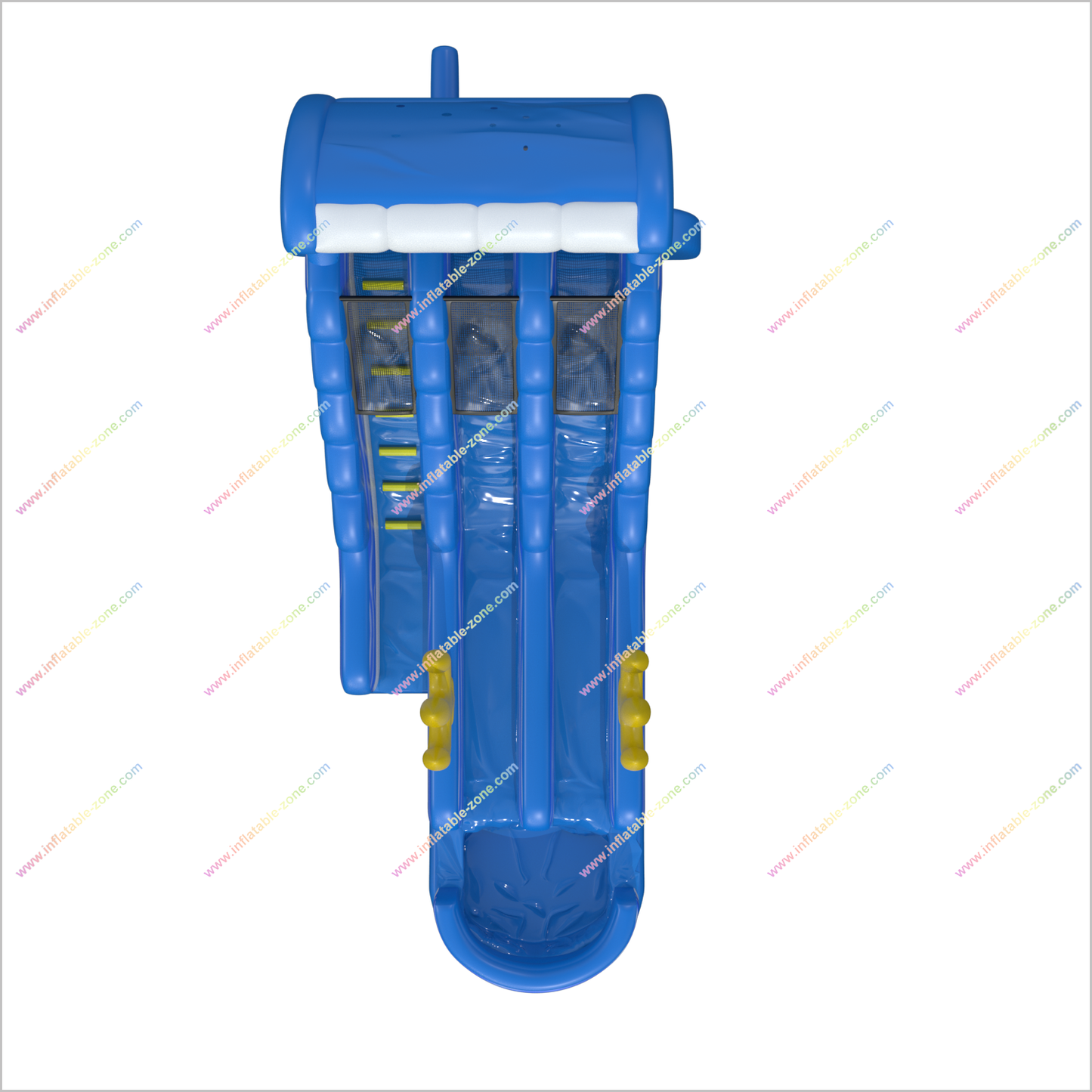 Ocean-Themed Adult Water Slide Rental Play Areas Near Me Golden Trident Inflatable Water Slides Into Pool - Inflatable-Zone