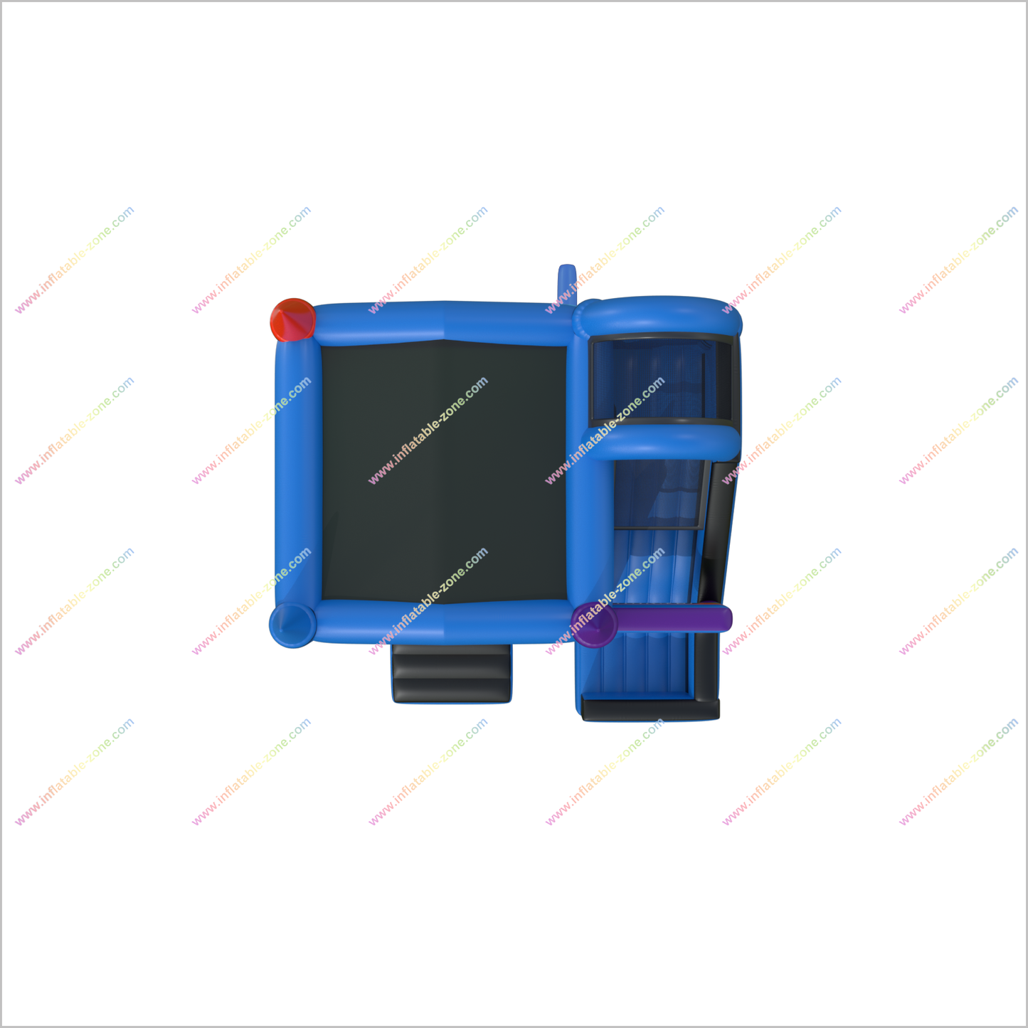 Colorful Crayon Bounce House With Large Slide Outside Play Inflatable Castle Slides Combo Events - Inflatable-Zone