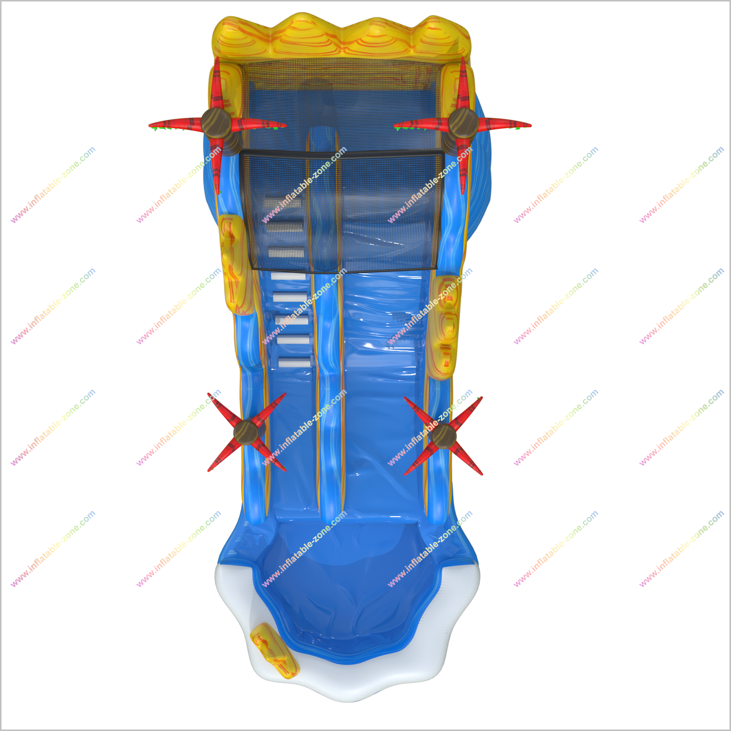 Tropical Vibes Waterslides Rentals Bouncy Castle Splash Pool Inflatable Water Slide For Garden