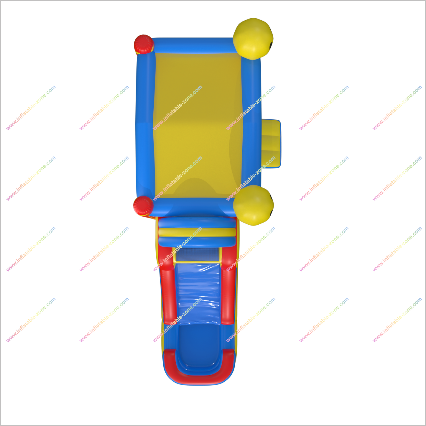 Happy Faces Water Bouncy Castle Rental Inflatable Pool And Slide Joy Combo Water Slide Bounce Houses