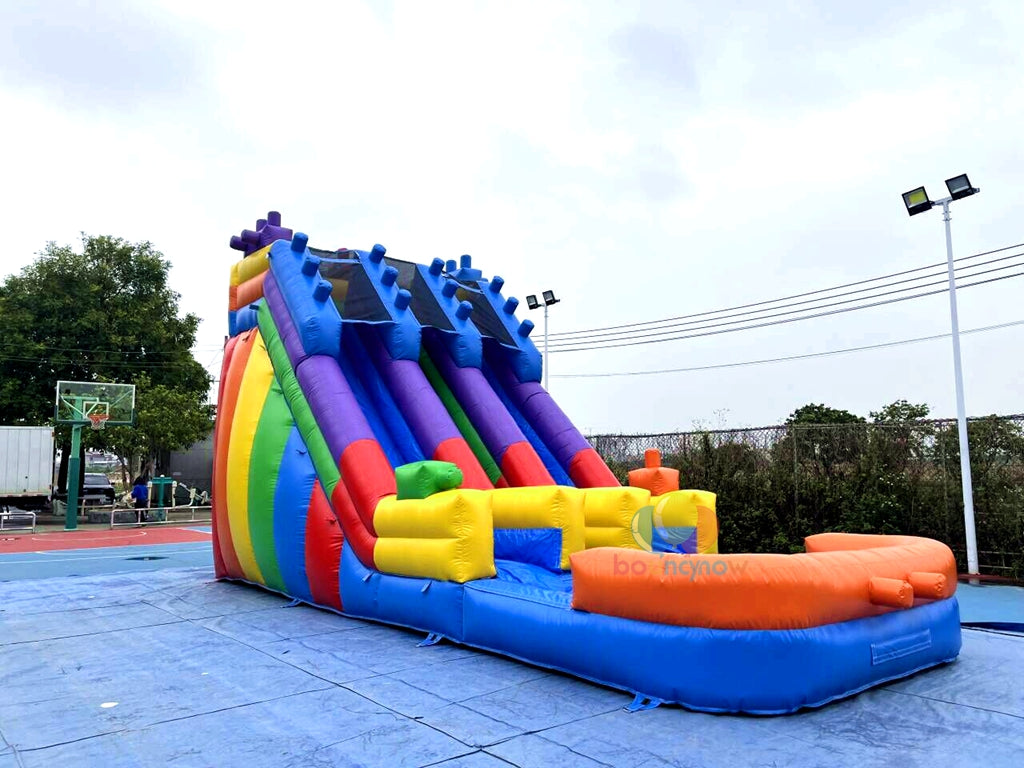 Rainbow Commercial Inflatable Water Slide Swimming Pool Perfect for Summer Events Fun for All Ages