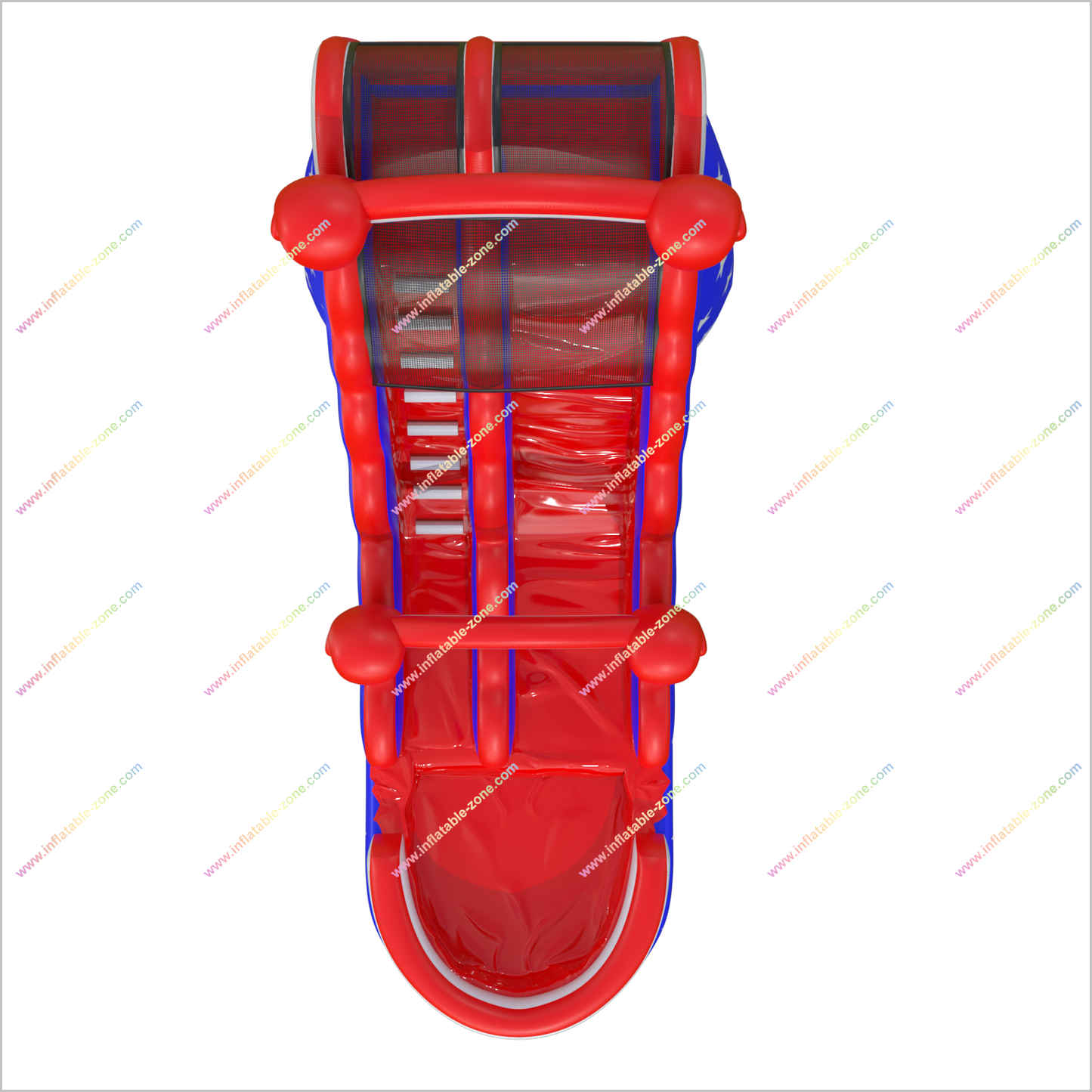 Inflatable Patriotic Bouncy Water Slide Rental Star-Spangled Large Inflatable Water Slide For Pool