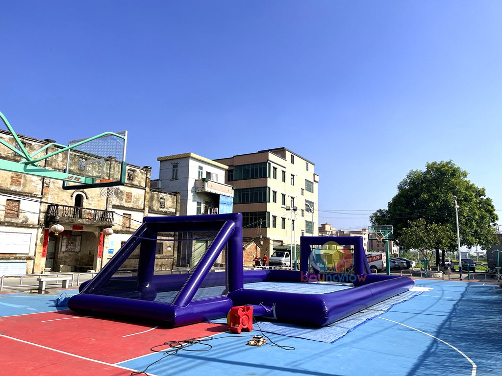 16x8M Kids Inflatable Soccer Playground Outdoor FunEquipment Great for Parties & Football Field Games