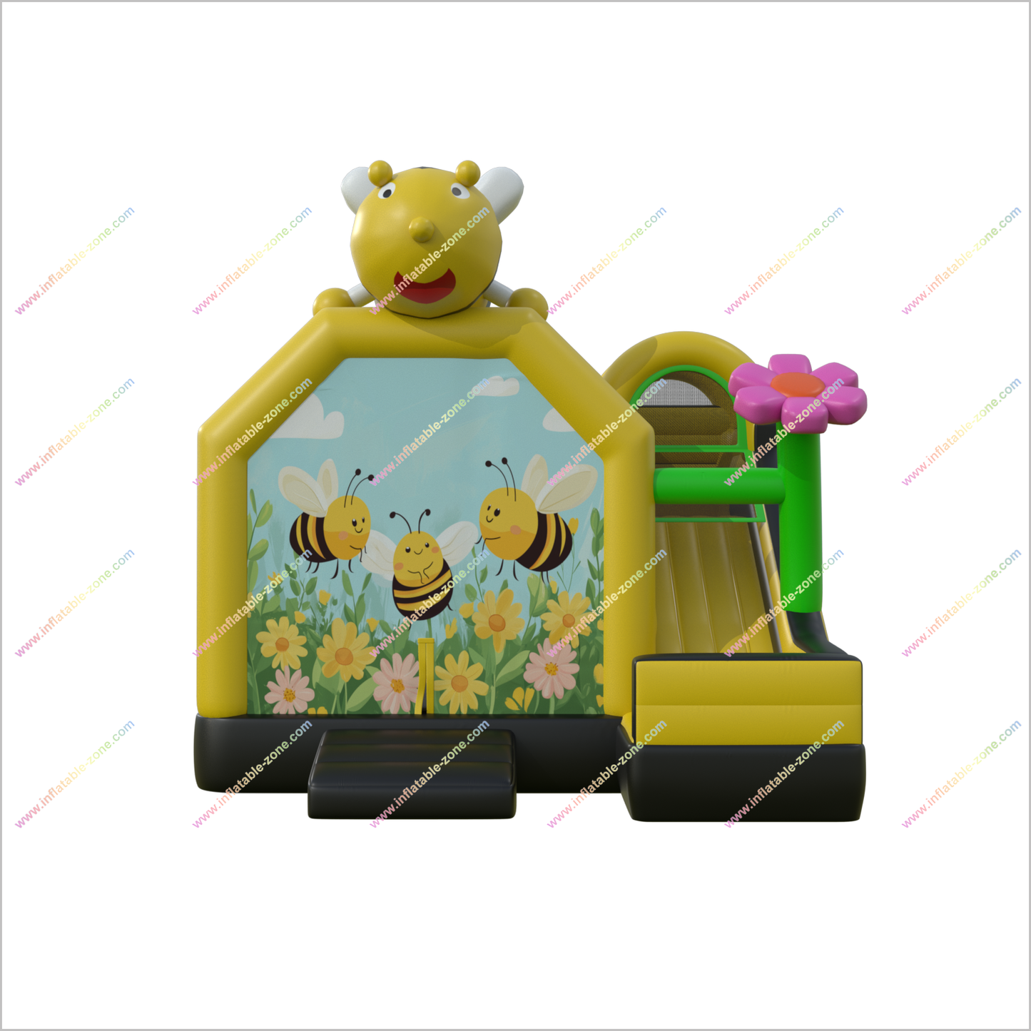 Bee Party Decorations Inflatable Bounce House Slides Home Gym Combo Bouncy Castle With Slide For Sale - Inflatable-Zone
