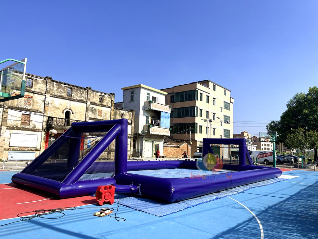16x8M Kids Inflatable Soccer Playground Outdoor FunEquipment Great for Parties & Football Field Games