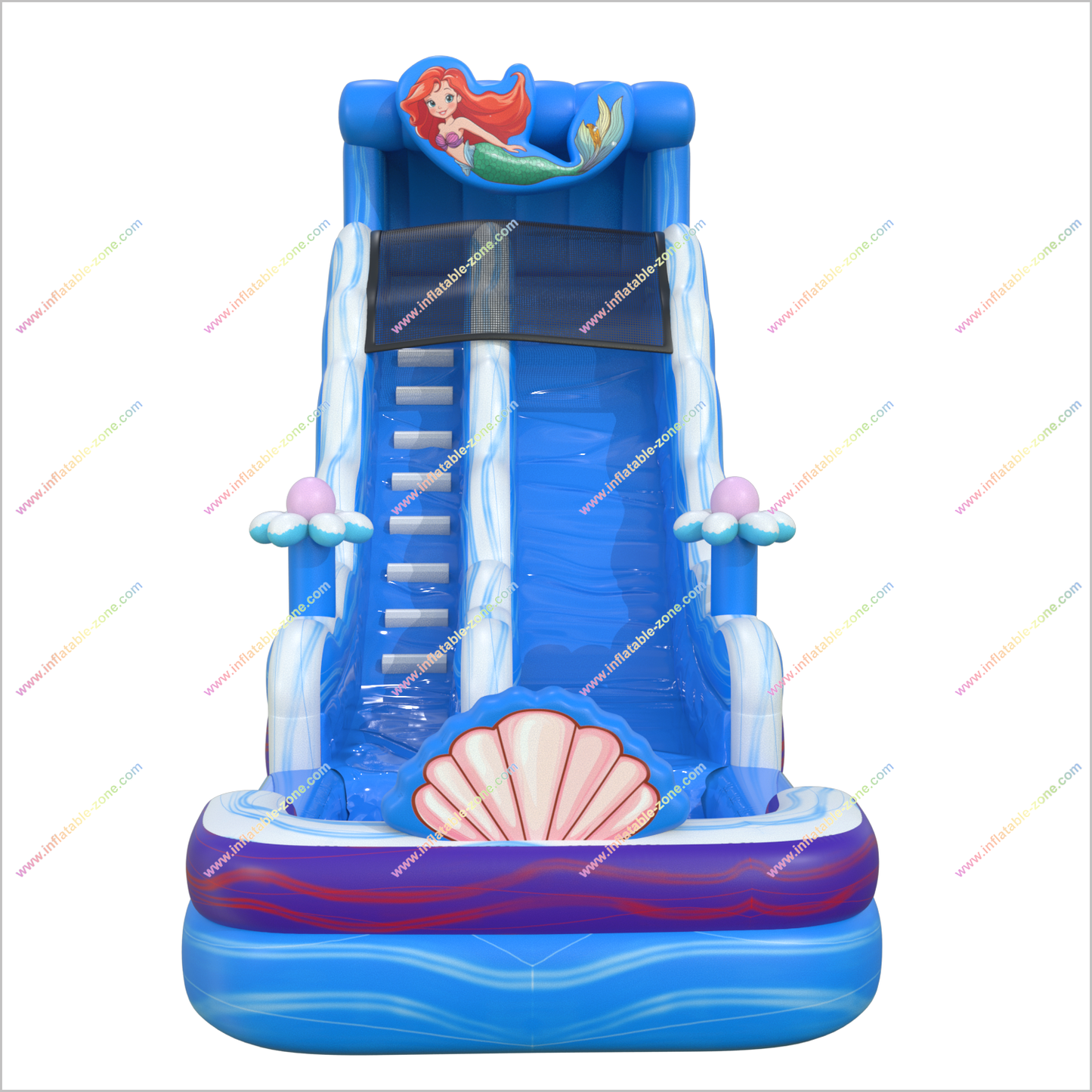 Ariel Little Mermaid Inflatable Water Slide For Rent Near Me Fun Splash Water Park Waterslide To Pool