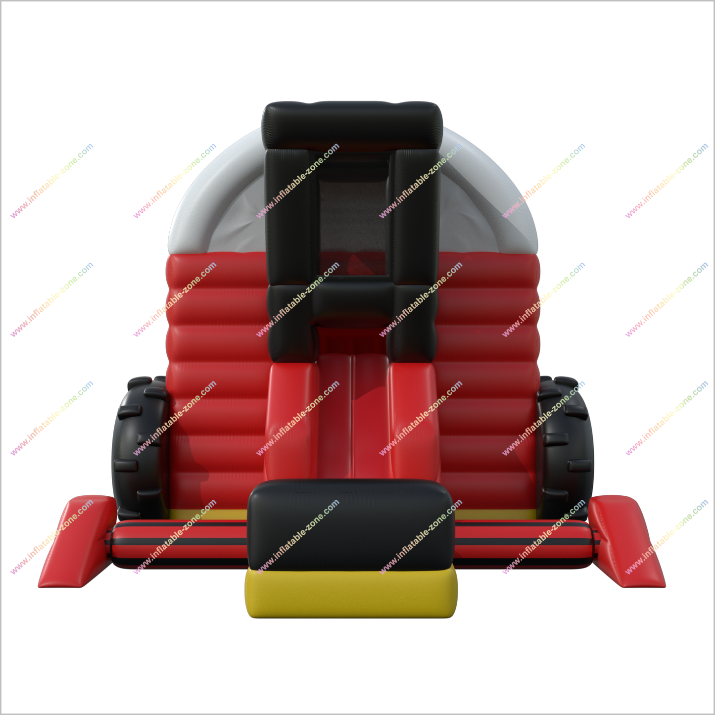 Red Tractor Inflatable Combo Bouncy Castle Slide Hire Farm Inspired Bounce House With Slide For Adults - Inflatable-Zone