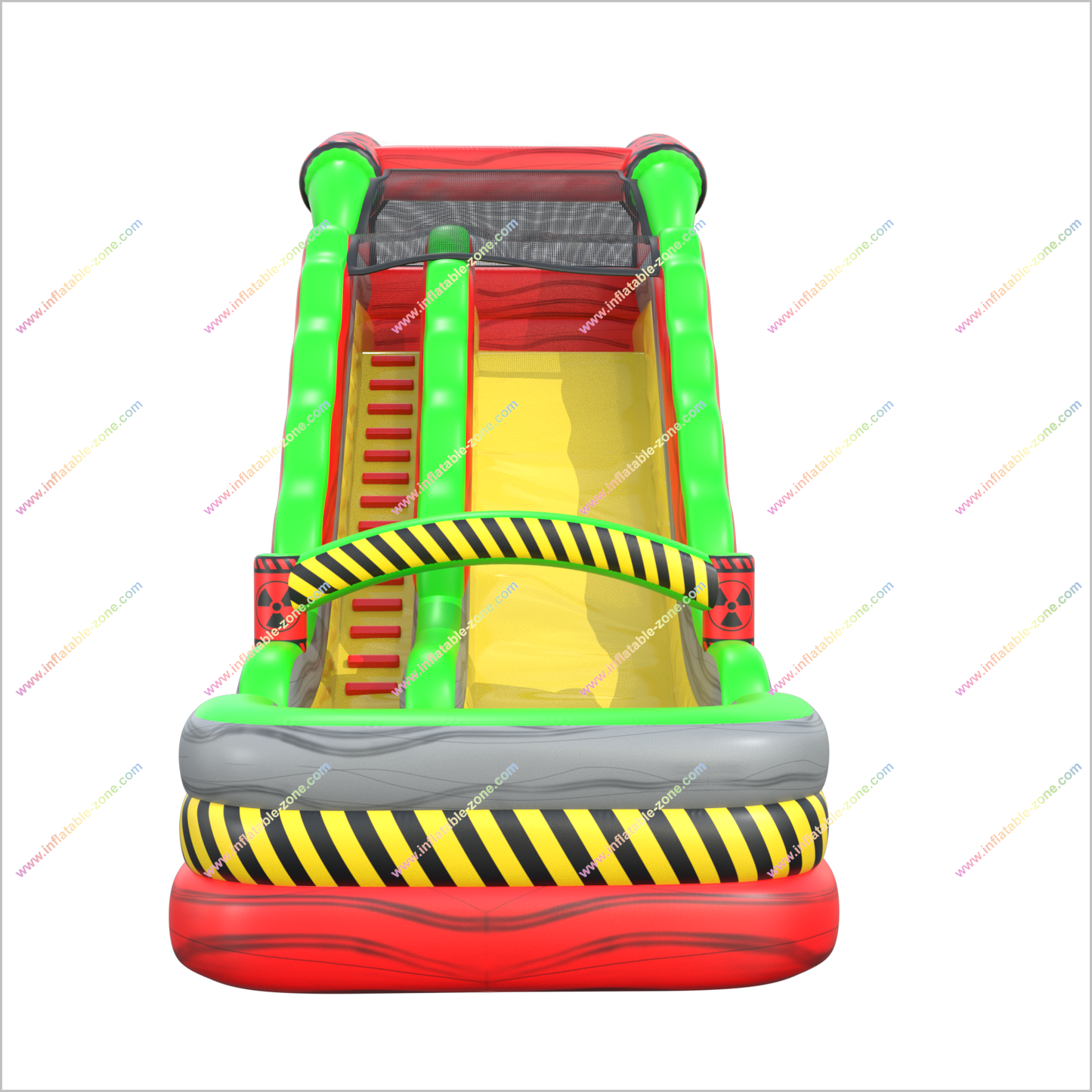Radioactive Tall Inflatable Water Slides Childrens Garden Play Equipment Inflatable Slides For Swimming Pools