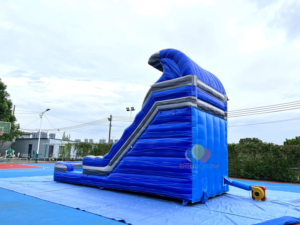 Fun Outdoor Commercial Inflatable Water Slide Wet & Dry Bounce House with Pool
