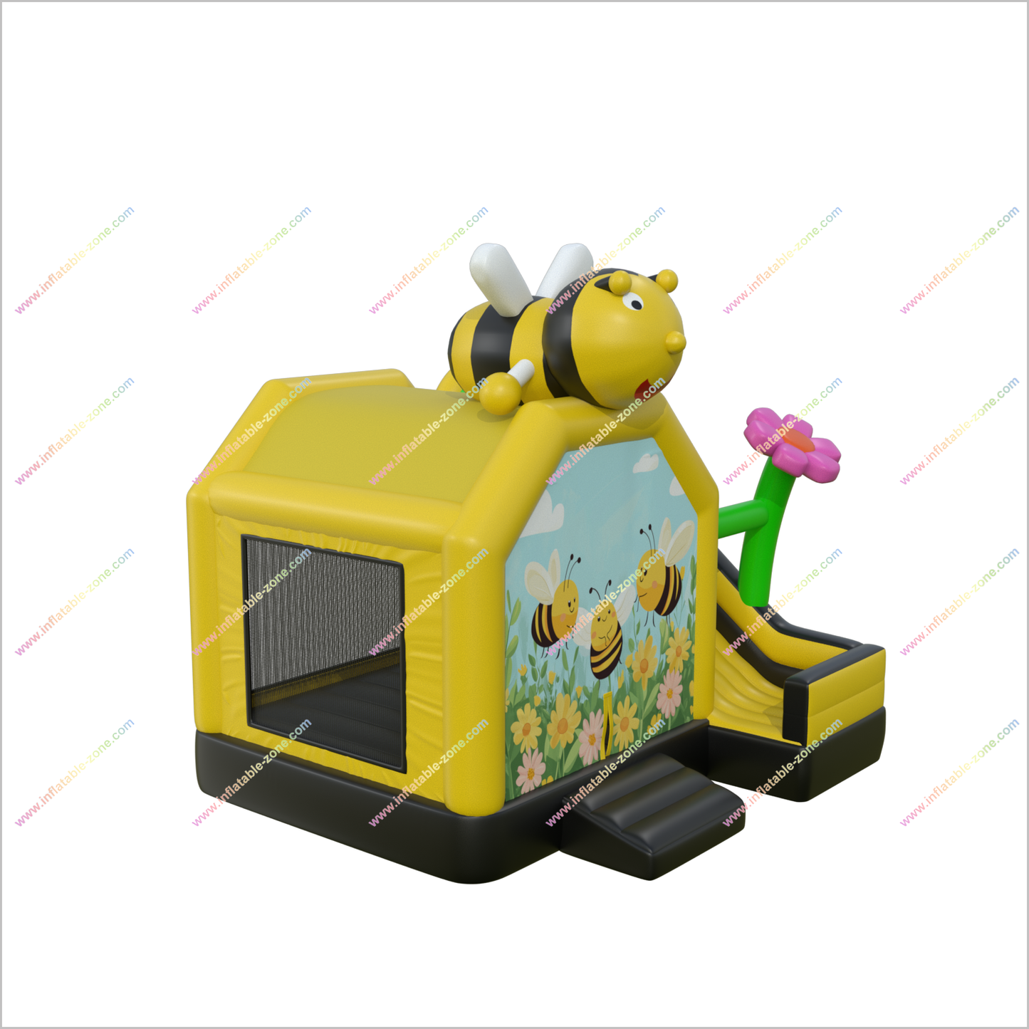 Bee Party Decorations Inflatable Bounce House Slides Home Gym Combo Bouncy Castle With Slide For Sale - Inflatable-Zone