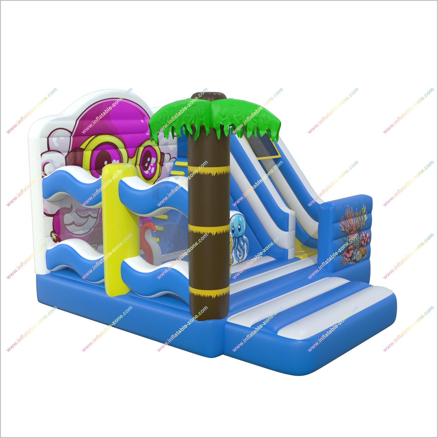 Ocean Play Indoor Playground Jump N Slide Inflatable Bouncer Holiday Combo Bouncy Slide For Hire