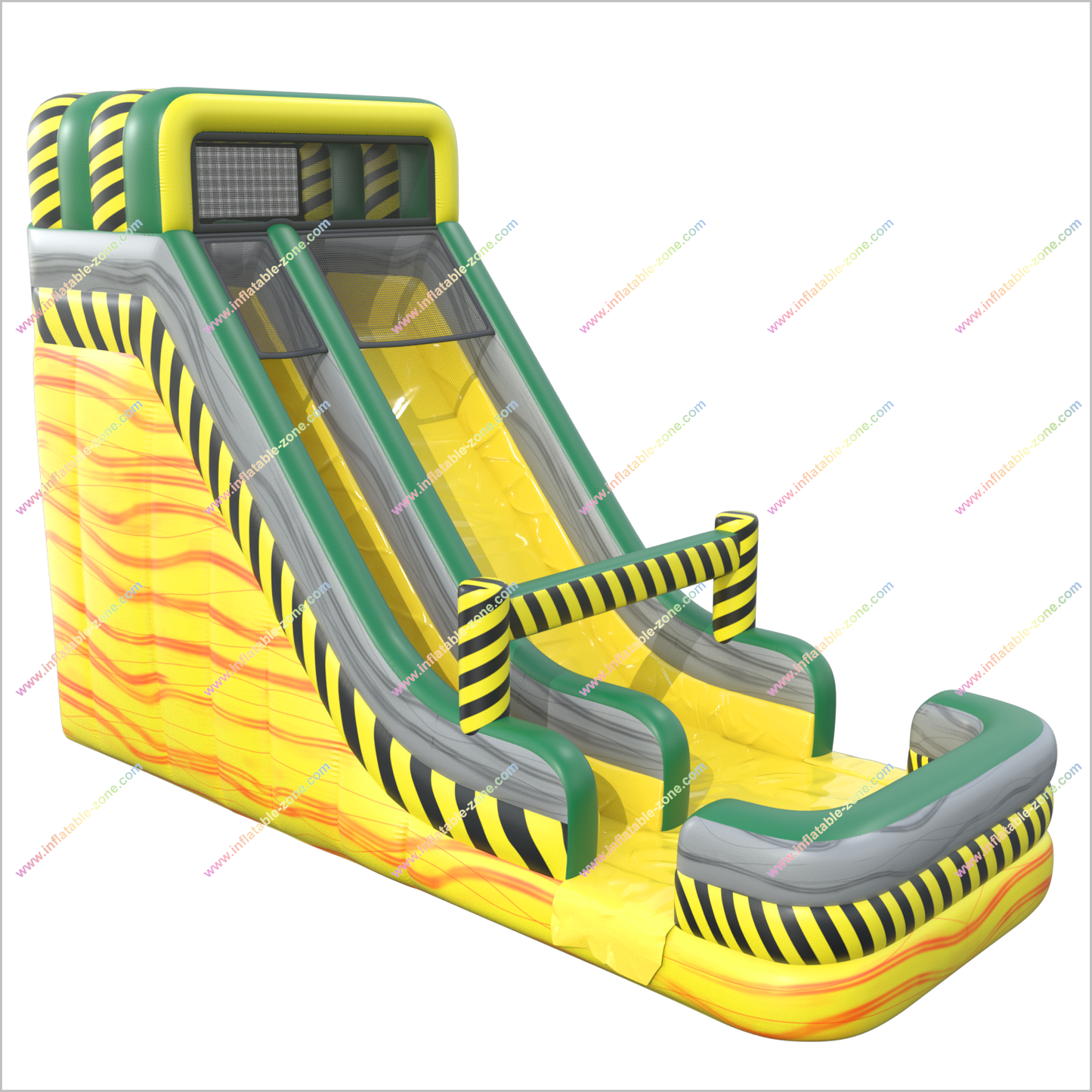 Toxic Blast Inflatable Water Slide Garden Affordable Playground Equipment Blow Up Water Slides For Pools