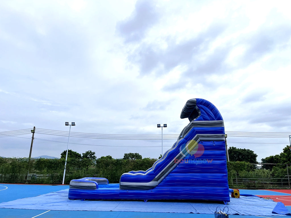 Fun Outdoor Commercial Inflatable Water Slide Wet & Dry Bounce House with Pool