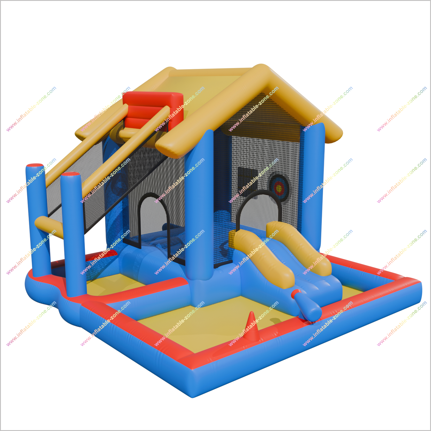 Inflatable Playhouse Indoor Mini Water Slide Blow Up Jumping House Inflatable Splash Pools Fun Activities Outside