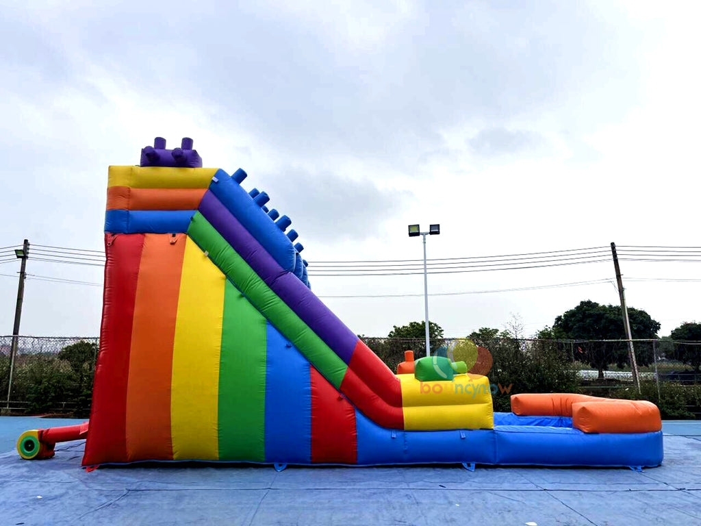 Rainbow Commercial Inflatable Water Slide Swimming Pool Perfect for Summer Events Fun for All Ages