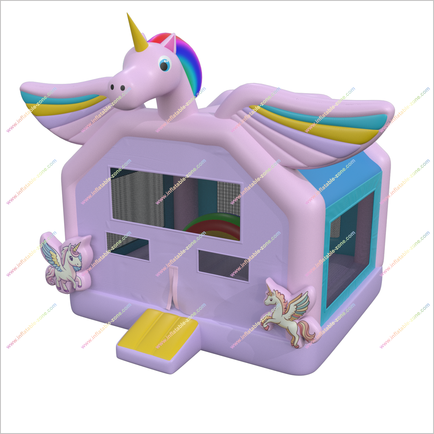 Unicorn Bounce House Inflatables Play Outdoor Family Fun Near Me Inflatable Bouncy Castle For Sale - Inflatable-Zone