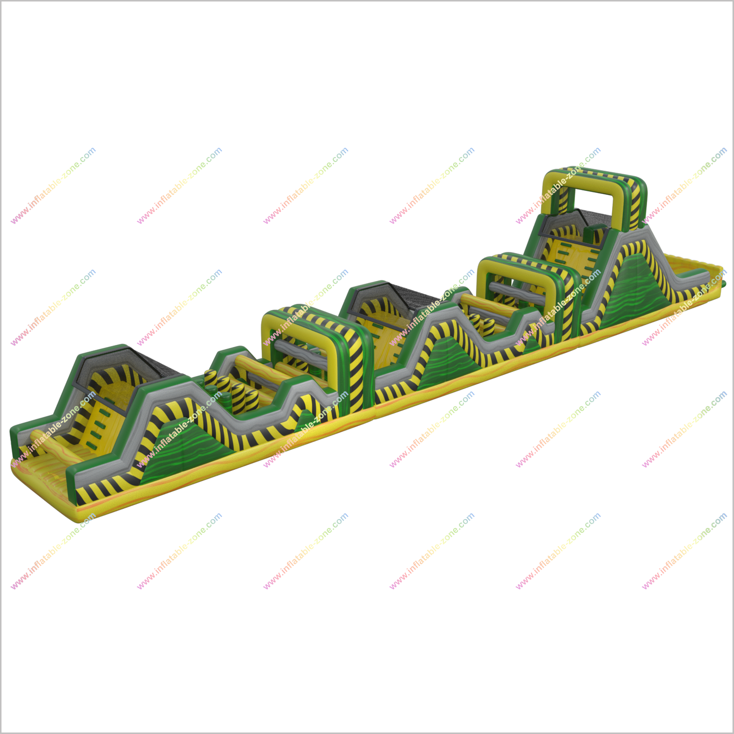 Danger Zone Toxic Inflatable Obstacle Course Ninja Warrior Challenge Mega Run Team Building Obstacle Course Near Me