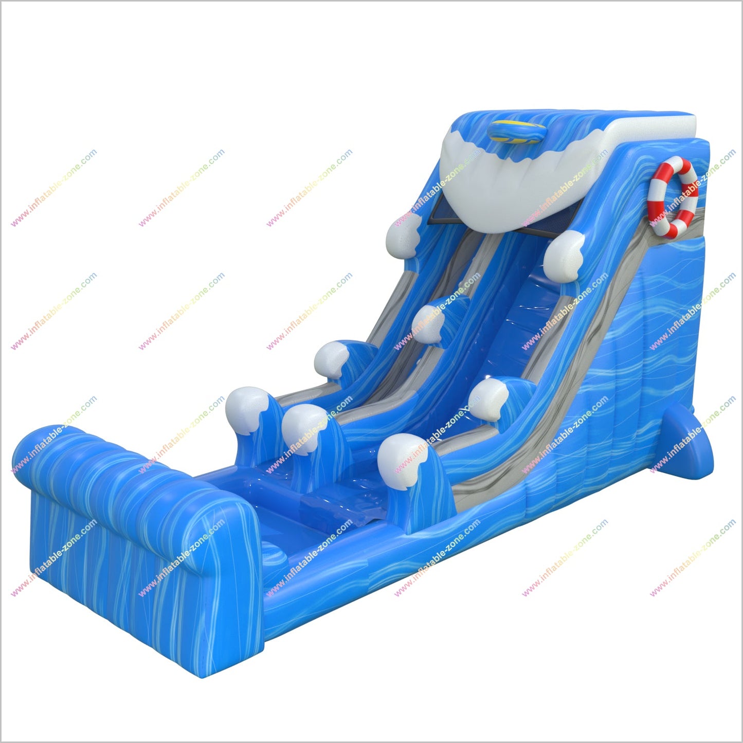 Ocean Waves Waterslides Pool Awesome Backyard Playgrounds Inflatable Water Slide Pool For Sale