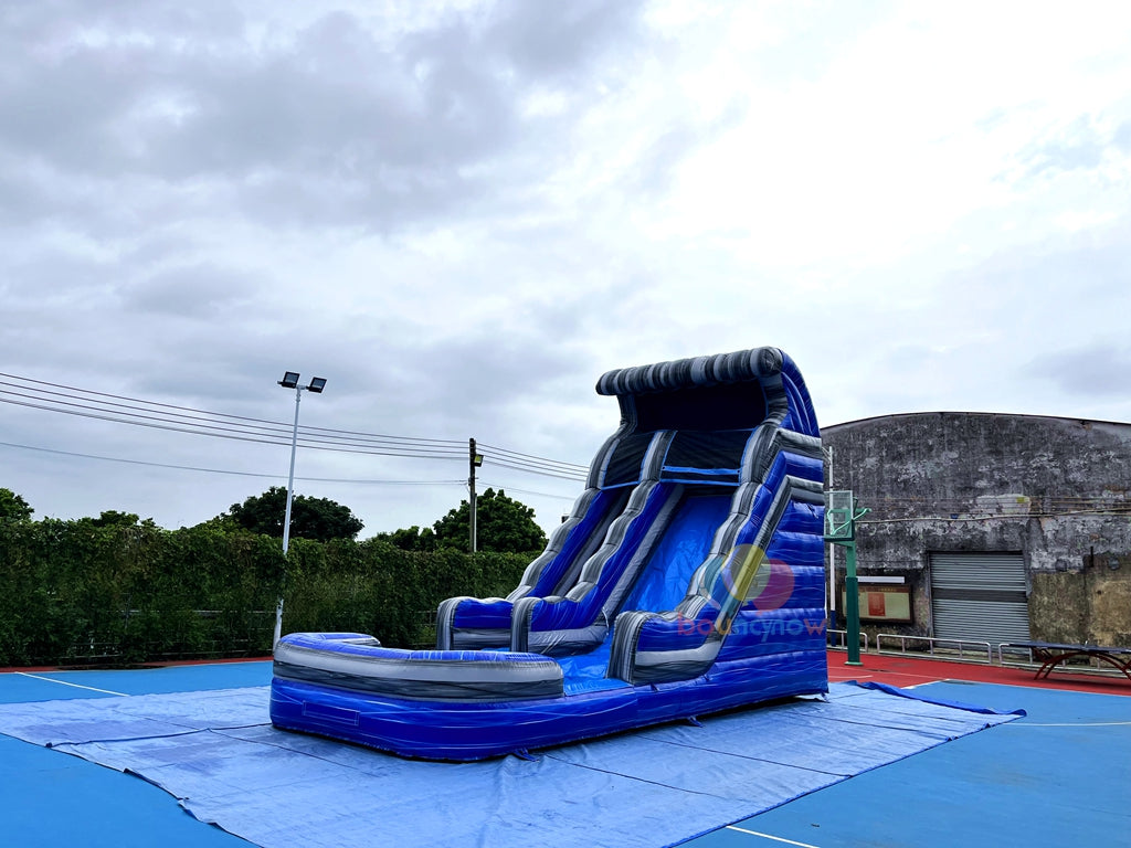 Fun Outdoor Commercial Inflatable Water Slide Wet & Dry Bounce House with Pool