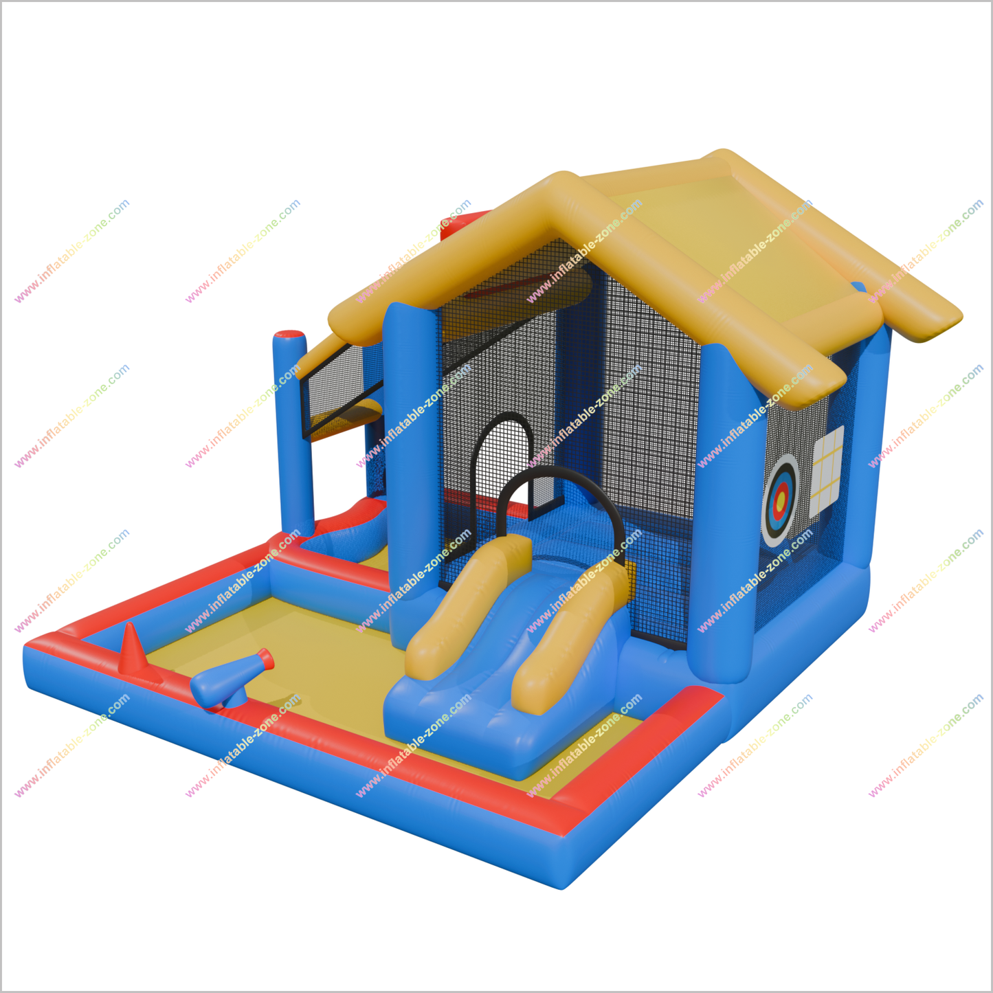 Inflatable Playhouse Indoor Mini Water Slide Blow Up Jumping House Inflatable Splash Pools Fun Activities Outside