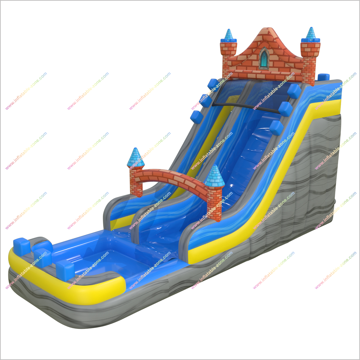 Commercial Kids Adults Inflatable Castle Water Slide Backyard Outdoor Play Equipment Rent Waterslide Party Pool Near Me