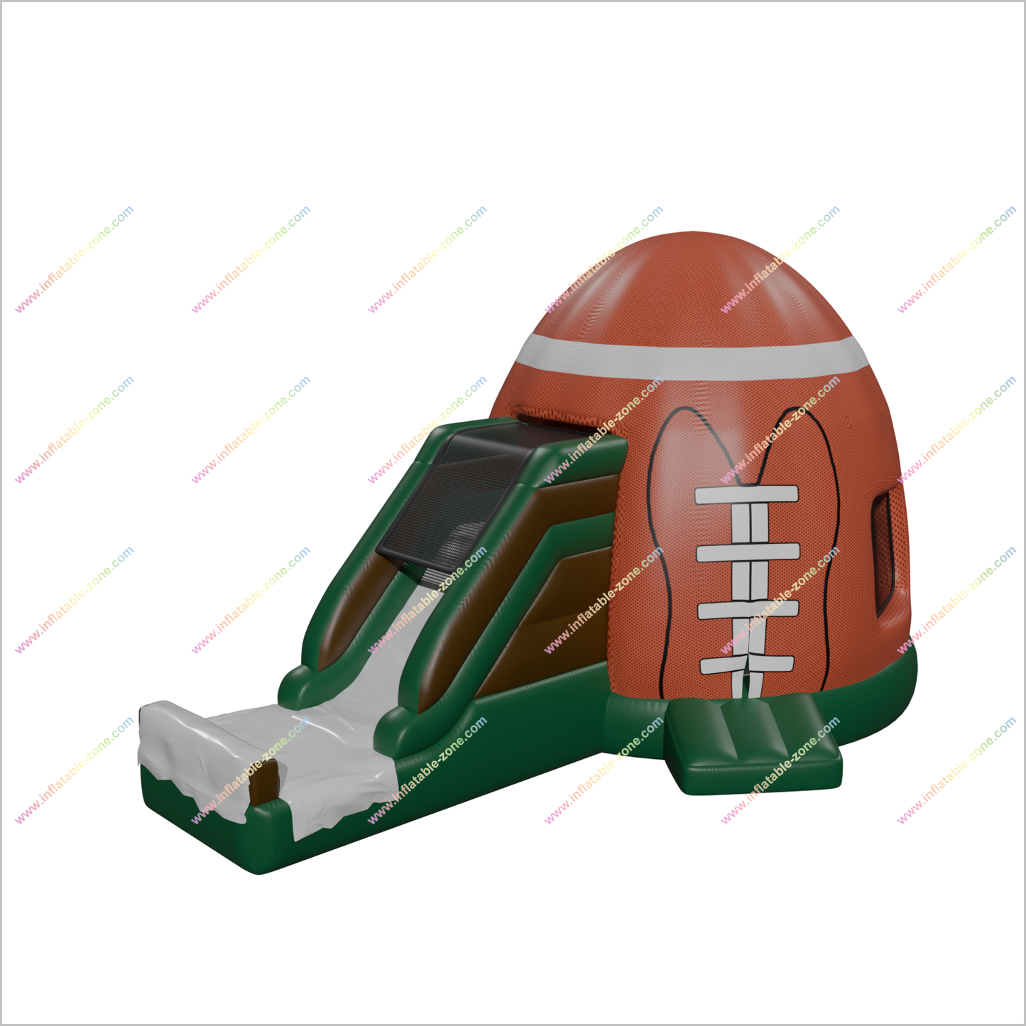 Football Combo Bounce And Slide Inflatable Games Rentals Near Me Small Bouncy Castle With Slide - Inflatable-Zone