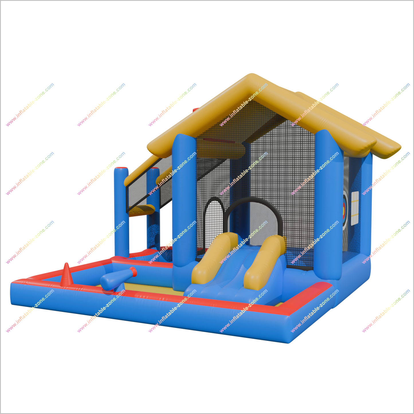 Inflatable Playhouse Indoor Mini Water Slide Blow Up Jumping House Inflatable Splash Pools Fun Activities Outside
