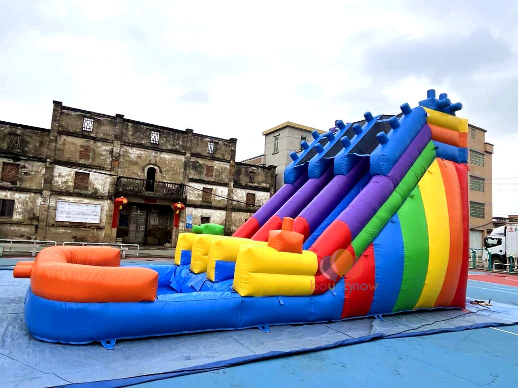 Rainbow Commercial Inflatable Water Slide Swimming Pool Perfect for Summer Events Fun for All Ages