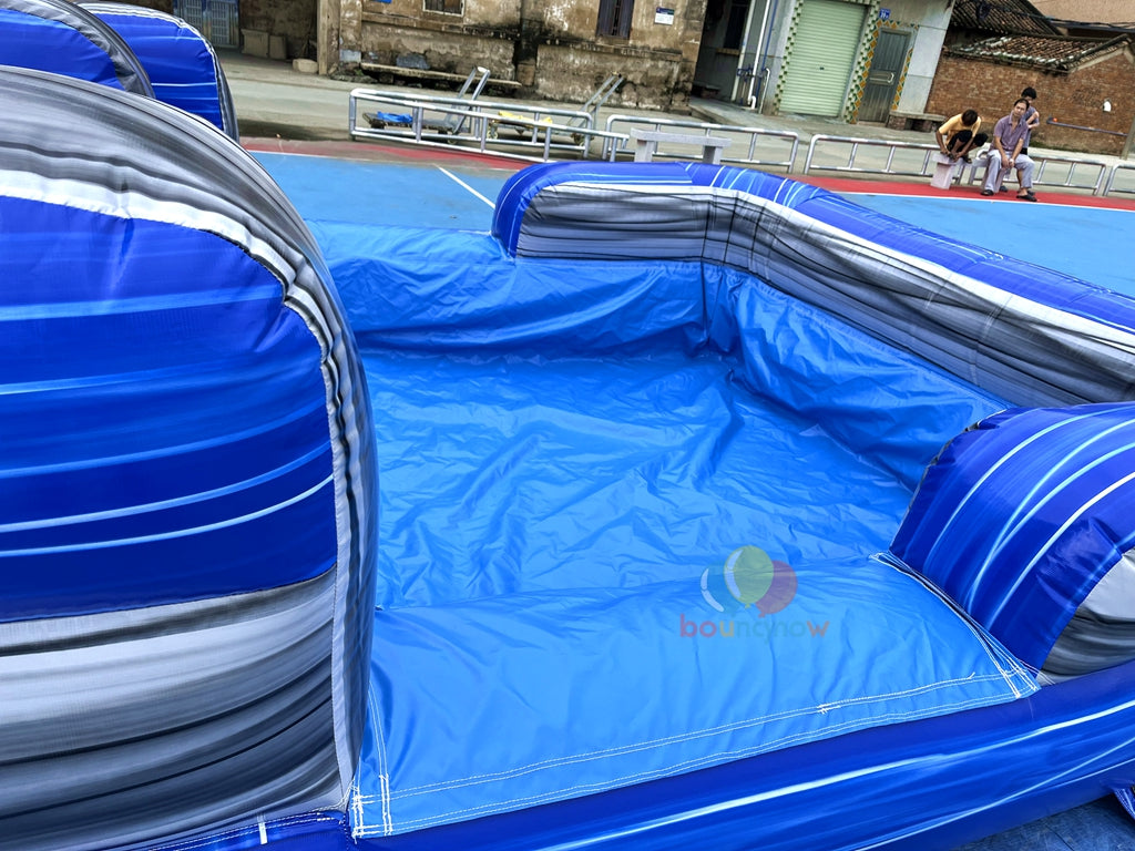 Fun Outdoor Commercial Inflatable Water Slide Wet & Dry Bounce House with Pool