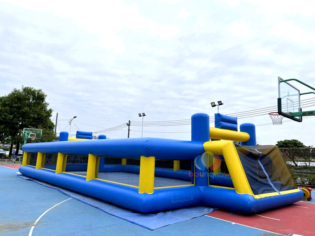 16x8M Kids Inflatable Soccer Playground Outdoor FunEquipment Great for Parties & Football Field Games