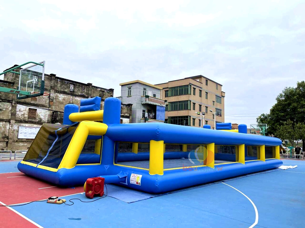 16x8M Kids Inflatable Soccer Playground Outdoor FunEquipment Great for Parties & Football Field Games