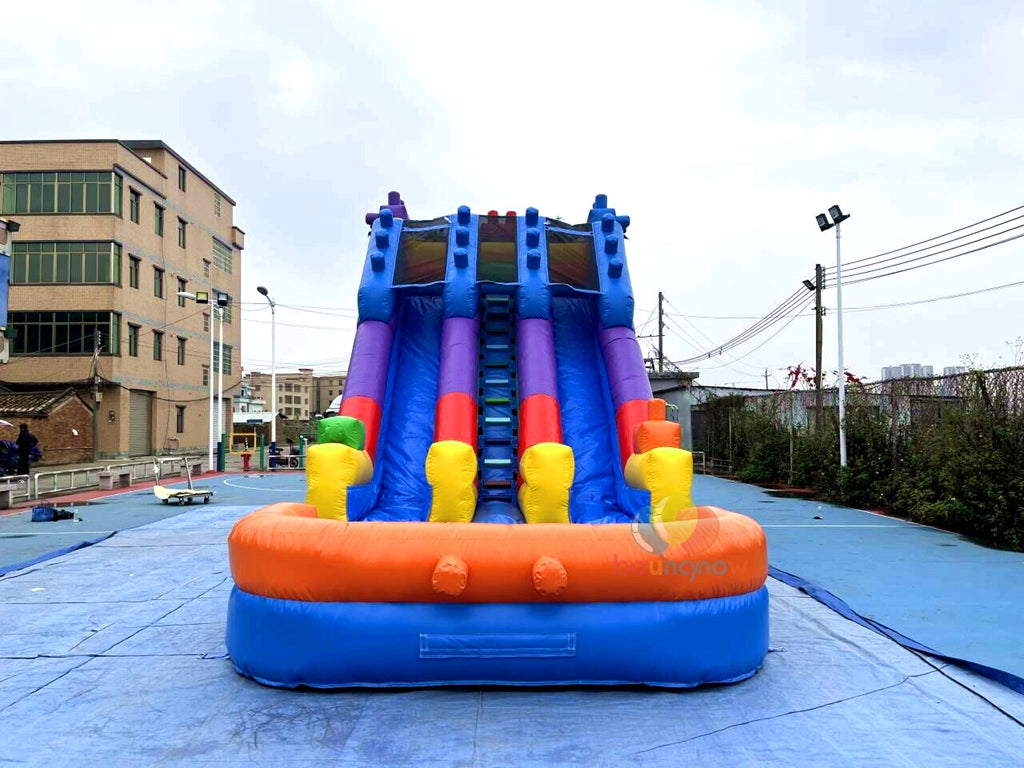 Rainbow Commercial Inflatable Water Slide Swimming Pool Perfect for Summer Events Fun for All Ages