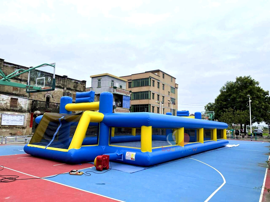 16x8M Kids Inflatable Soccer Playground Outdoor FunEquipment Great for Parties & Football Field Games