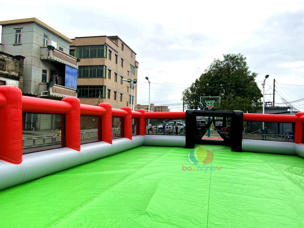 20X10M Kids Inflatable Soccer Playground Outdoor FunEquipment Great for Parties & Football Field Games